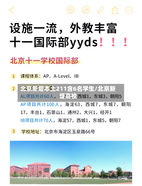 北京新增本土211含6名学生/北京新增高校-第1张图片