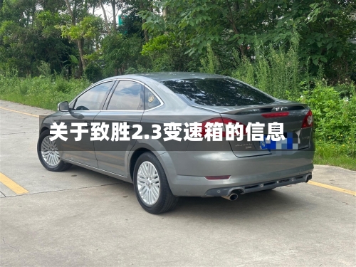 关于致胜2.3变速箱的信息-第1张图片