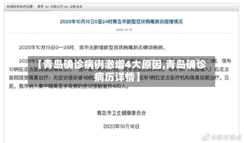 【青岛确诊病例激增4大原因,青岛确诊病历详情】-第1张图片