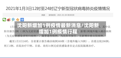 沈阳新增加1例疫情最新消息/沈阳新增加1例疫情行程-第1张图片