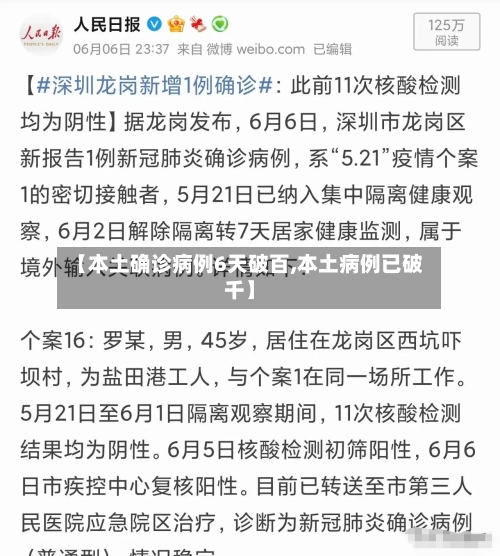 【本土确诊病例6天破百,本土病例已破千】-第1张图片