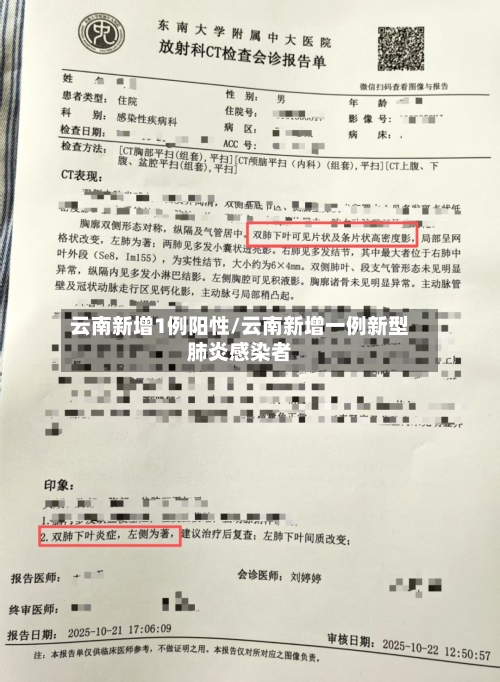 云南新增1例阳性/云南新增一例新型肺炎感染者-第1张图片