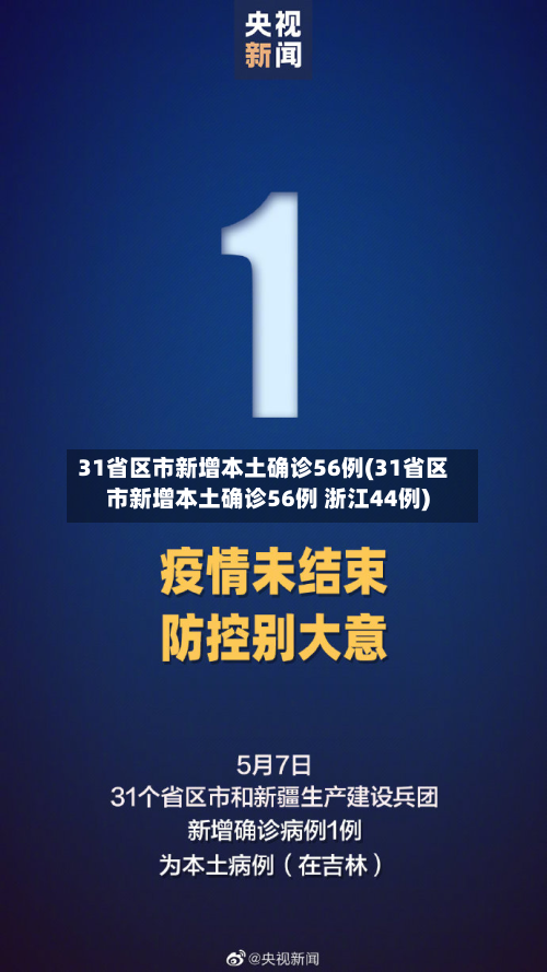 31省区市新增本土确诊56例(31省区市新增本土确诊56例 浙江44例)-第1张图片