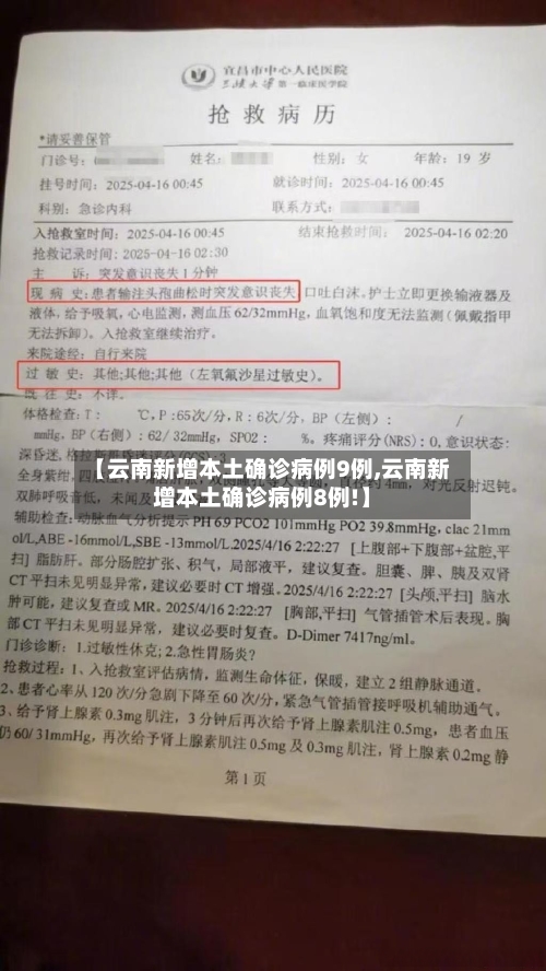 【云南新增本土确诊病例9例,云南新增本土确诊病例8例!】-第1张图片