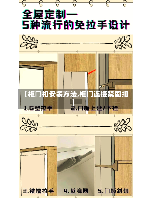 【柜门扣安装方法,柜门连接紧固扣】-第1张图片