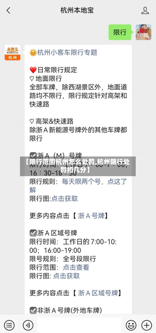 【限行范围杭州怎么处罚,杭州限行处罚扣几分】-第1张图片