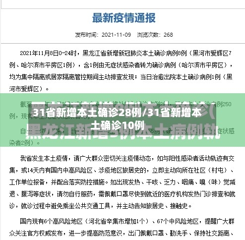 31省新增本土确诊28例/31省新增本土确诊10例-第1张图片