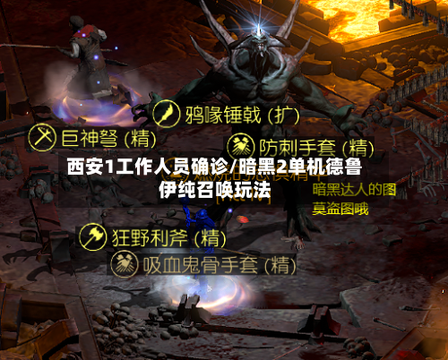 西安1工作人员确诊/暗黑2单机德鲁伊纯召唤玩法-第3张图片