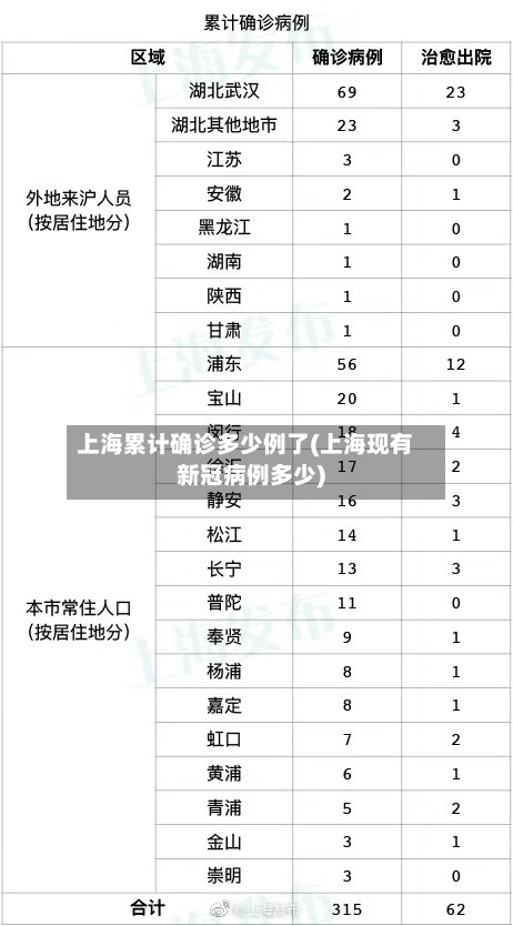 上海累计确诊多少例了(上海现有新冠病例多少)