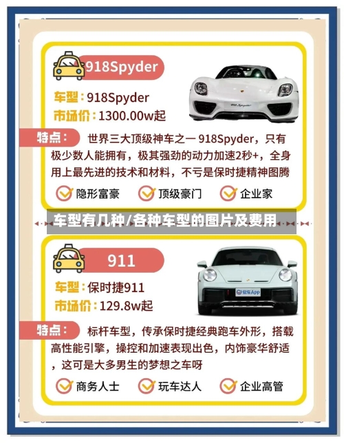 车型有几种/各种车型的图片及费用-第2张图片