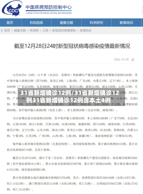31省新增确诊12例/31省新增确诊12例31省新增确诊12例含本土4例