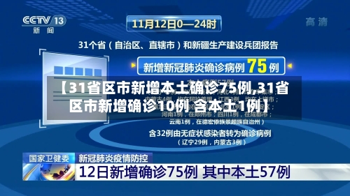 【31省区市新增本土确诊75例,31省区市新增确诊10例 含本土1例】-第2张图片