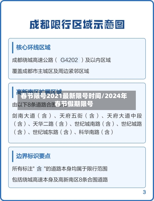 春节限号2021最新限号时间/2024年春节假期限号-第1张图片